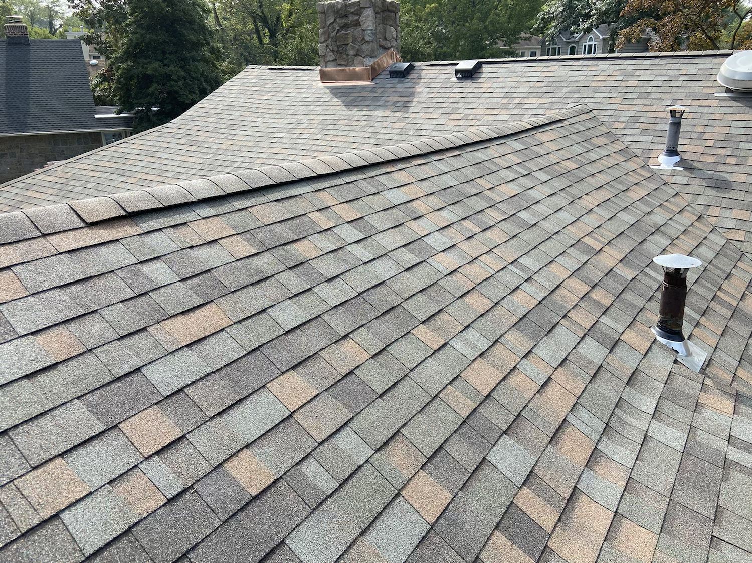 Ridge line with new vents